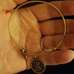 Alex and Ani initial bracelet
